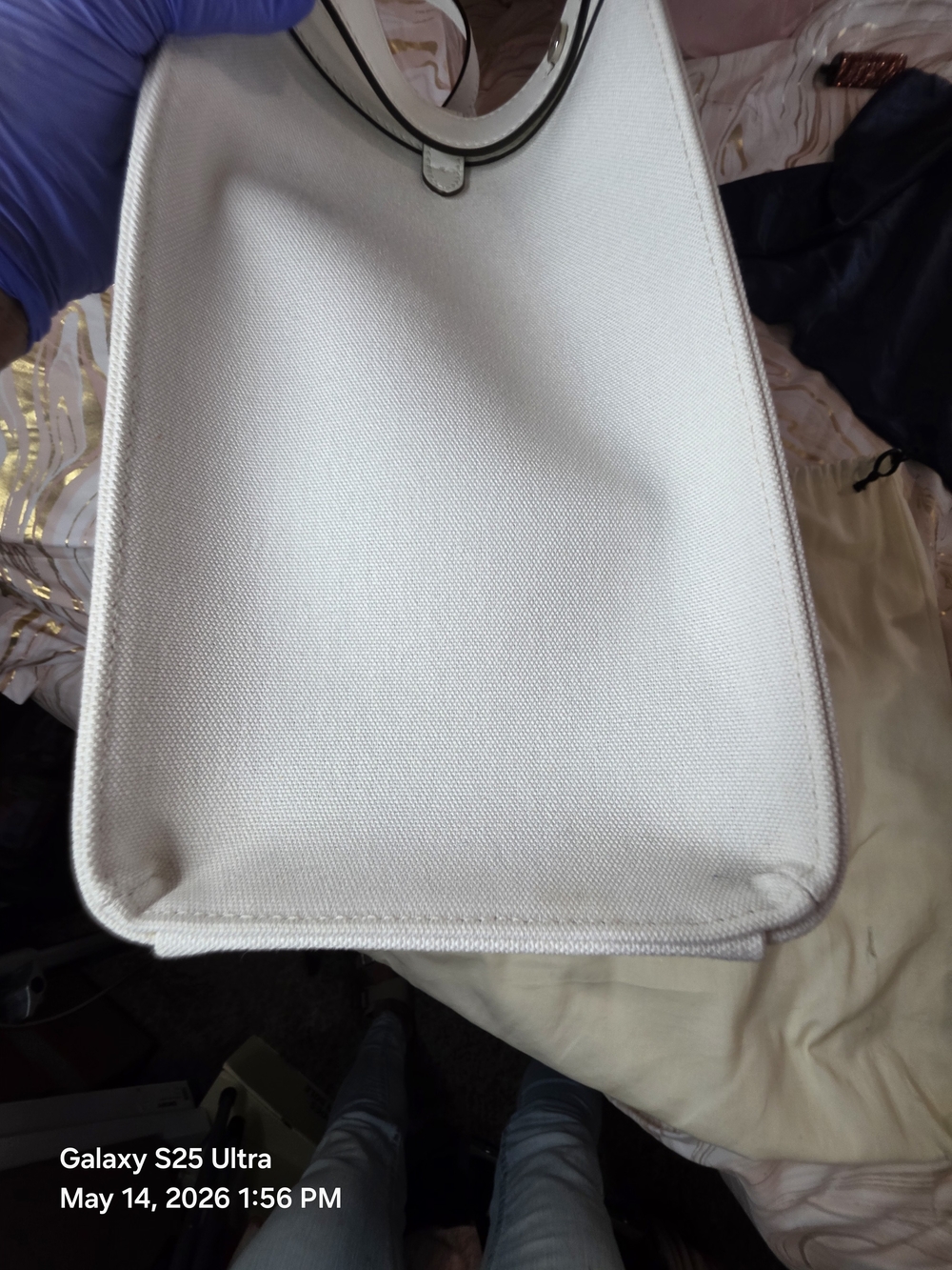 Fendi FF Canvas X-Tote Bag Black White Leather Trim Turn Lock. NWT. MFRP-$3800 - Picture 10 of 16